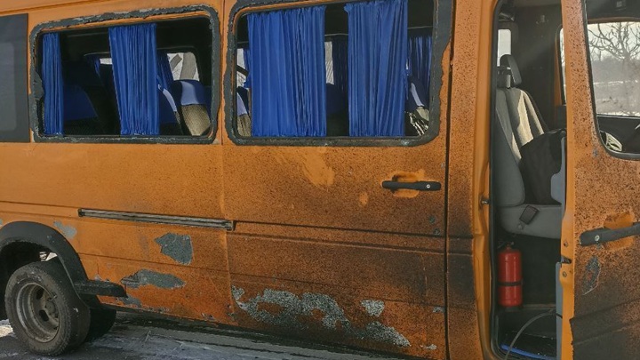 Сальдо: на въезде в Голую Пристань на мине подорвался микроавтобус