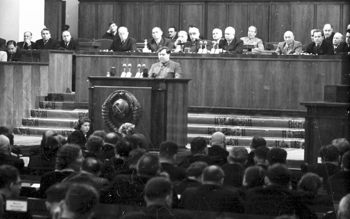 Выступление Г.М. Маленкова на XIX съезде КПСС, 5 октября 1952 г.